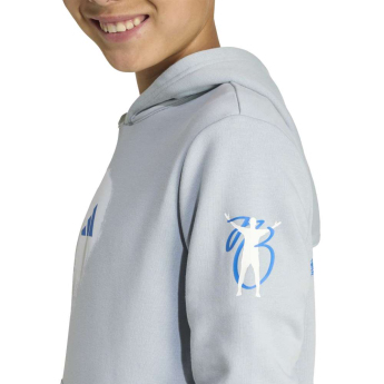 Jude Bellingham dětská mikina s kapucí Light grey