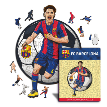 FC Barcelona dřevěné puzzle Gavi 150 pcs