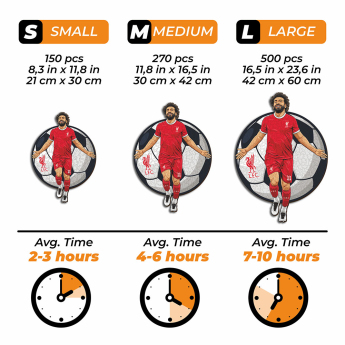 FC Liverpool dřevěné puzzle Mo Salah 150 pcs