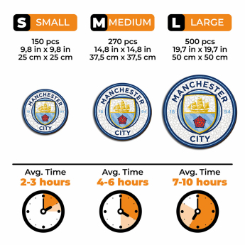 Manchester City dřevěné puzzle Crest 270 pcs