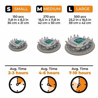 Manchester City dřevěné puzzle Etihad Stadium 500 pcs