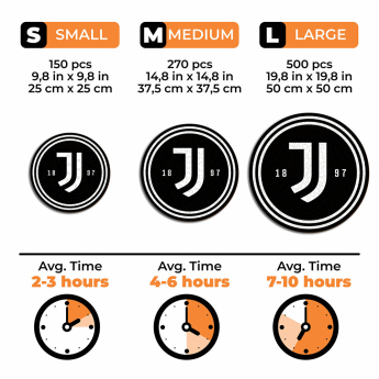 Juventus Turín dřevěné puzzle Crest 500 pcs