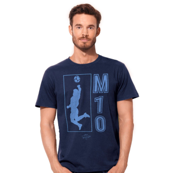 Fotbalové reprezentace pánské tričko Argentina Diego Maradona Siluete navy