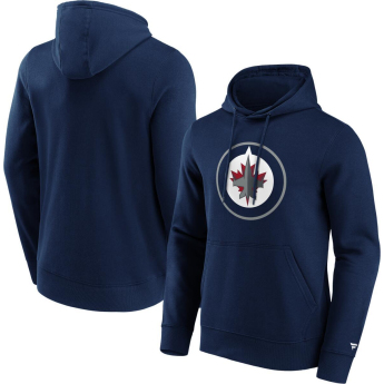 Winnipeg Jets pánská mikina s kapucí Primary Logo Graphic navy