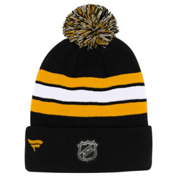 Boston Bruins dětská zimní čepice Cuffed Beanie With Pom