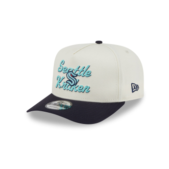 Seattle Kraken čepice baseballová kšiltovka New Era 950AF Chainstitch white