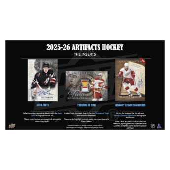 NHL boxy hokejové karty NHL 2025-26 Upper Deck Artifacts Hockey Hobby Box
