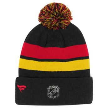 Vancouver Canucks dětská zimní čepice Cuffed Beanie With Pom black