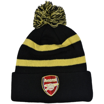 FC Arsenal zimní čepice Bobble Stripe gold