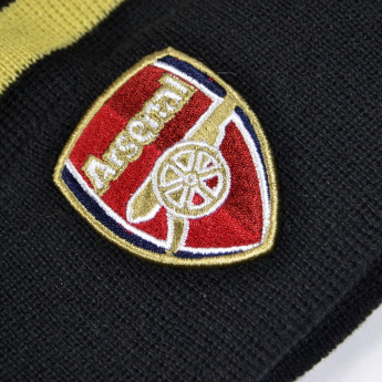 FC Arsenal zimní čepice Bobble Stripe gold