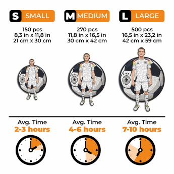 Fotbalové reprezentace dřevěné puzzle Germany Wirtz 270 pcs