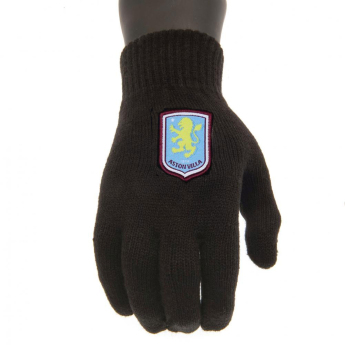 Aston Villa dětské rukavice Knitted Gloves Junior