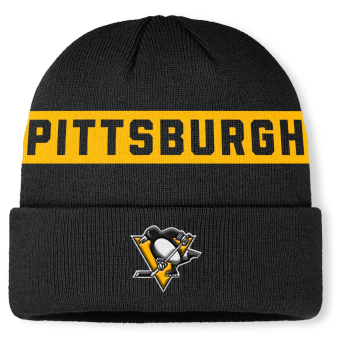 Pittsburgh Penguins zimní čepice Authentic Pro A/Cap Cuffed inscription