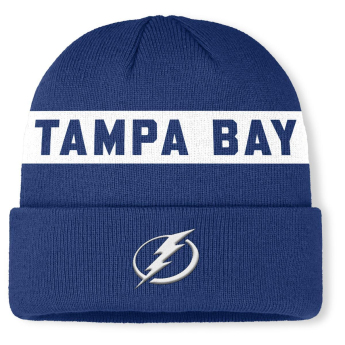 Tampa Bay Lightning zimní čepice Authentic Pro A/Cap Cuffed inscription