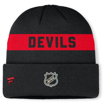 New Jersey Devils zimní čepice Authentic Pro A/Cap Cuffed inscription