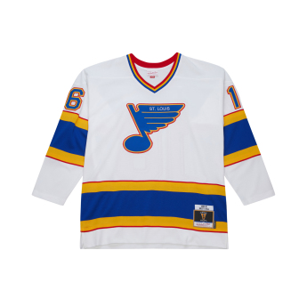 St. Louis Blues hokejový dres Brett Hull 1990 NHL White Jersey