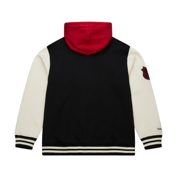 Chicago Blackhawks pánská mikina s kapucí Courtside Fleece Button Front Vintage Logo