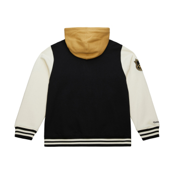 Vegas Golden Knights pánská mikina s kapucí Courtside Fleece Button Front Vintage Logo