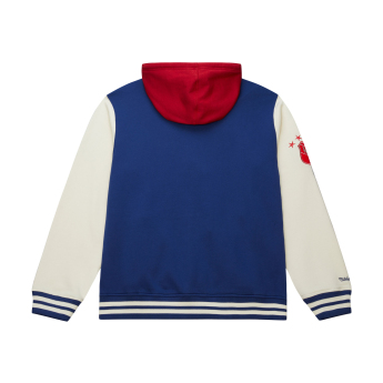 New York Rangers pánská mikina s kapucí Courtside Fleece Button Front Vintage Logo