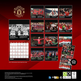Manchester United kalendář a diář Musical Gift Box 2026