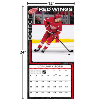 Detroit Red Wings kalendář 2026 Wall