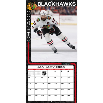 Chicago Blackhawks kalendář 2026 Wall