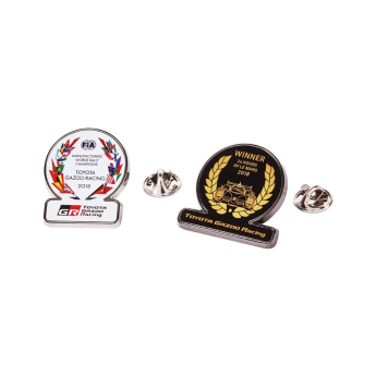 Toyota Gazoo Racing odznak winning pin badge set
