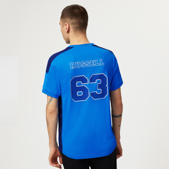 Mercedes AMG Petronas pánské tričko George Russell Sports blue F1 Team 2023