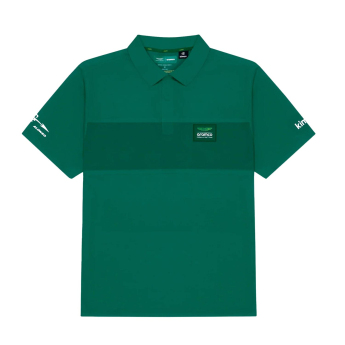 Aston Martin pánské polo tričko Minimal Alonso Kimoa green F1 Team 2025
