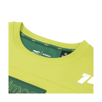 Aston Martin pánská mikina Patch Alonso Kimoa yellow F1 Team 2025