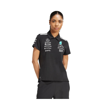 Mercedes AMG Petronas dámské polo tričko official Teamline Replica black F1 Team 2025