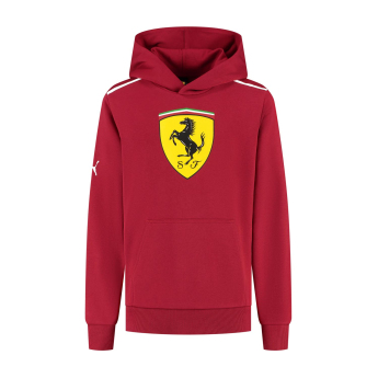 Ferrari dětská mikina s kapucí Shield red F1 Team 2025