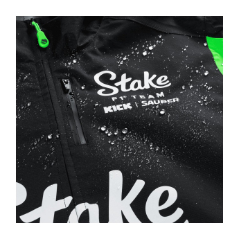 Stake Kick Sauber pánská bunda s kapucí Rain official Teamline Replica F1 Team 2025