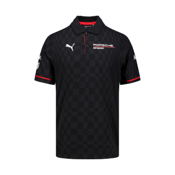 Porsche Motorsport pánské polo tričko official Teamline Replica black 2025