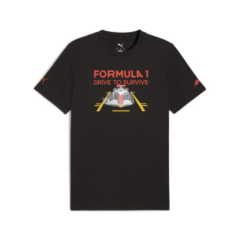 Formule 1 pánské tričko DTS Graphic black F1 Team 2025