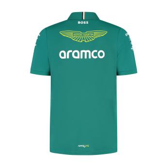 Aston Martin pánské polo tričko official Teamline Replica green F1 Team 2025