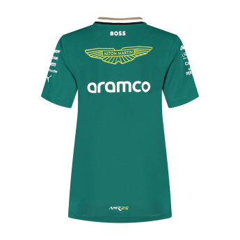 Aston Martin dámské tričko official Teamline Replica green F1 Team 2025