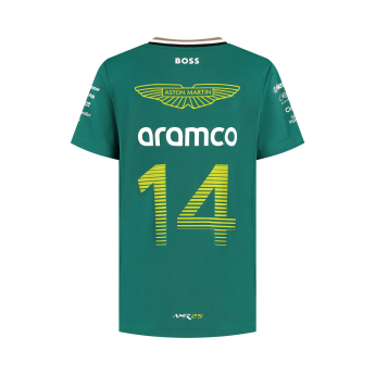 Aston Martin dětské tričko Alonso official Teamline Replica F1 Team 2025