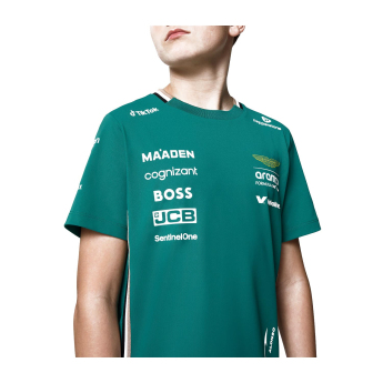 Aston Martin dětské tričko Alonso official Teamline Replica F1 Team 2025