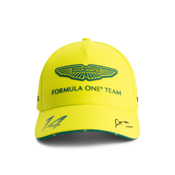 Aston Martin čepice baseballová kšiltovka Alonso official Teamline Replica yellow F1 Team 2025
