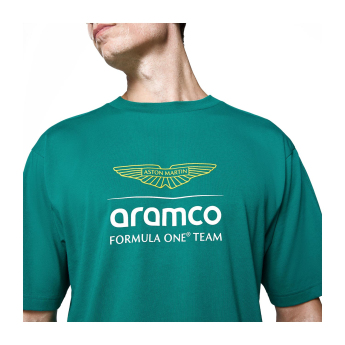 Aston Martin pánské tričko Large Logo green F1 Team 2025