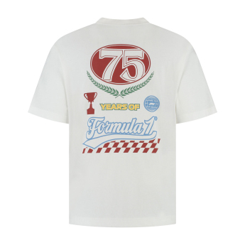 Formule 1 pánské tričko Legacy Graphic white F1 Team 2025