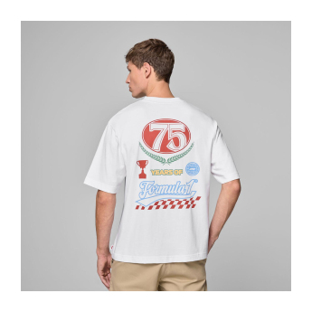Formule 1 pánské tričko Legacy Graphic white F1 Team 2025