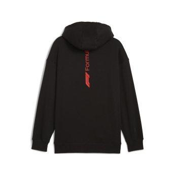 Formule 1 pánská mikina s kapucí Essential Relaxed Logo black F1 Team 2025