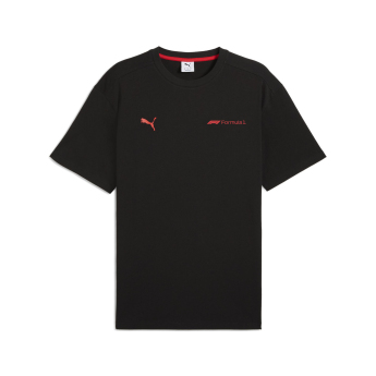 Formule 1 pánské tričko Essential Relaxed Logo black F1 Team 2025