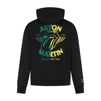 Aston Martin pánská mikina s kapucí Rolling Stones F1 Team 2025