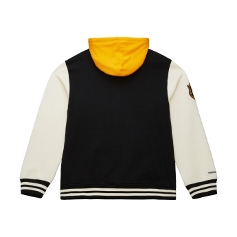 Boston Bruins pánská mikina s kapucí Courtside Fleece Button Front Current Logo