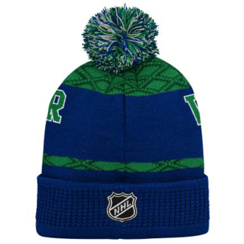 Vancouver Canucks dětská zimní čepice Puck Pattern Cuffed Pom