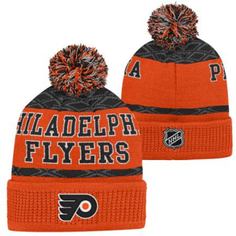 Philadelphia Flyers dětská zimní čepice Puck Pattern Cuffed Pom