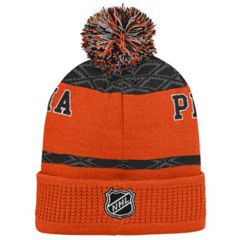 Philadelphia Flyers dětská zimní čepice Puck Pattern Cuffed Pom